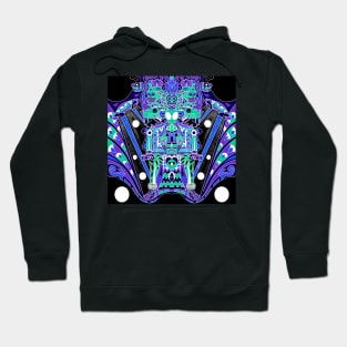 mictlan the alien throne ecopop space traveler to hell underworld pattern Hoodie